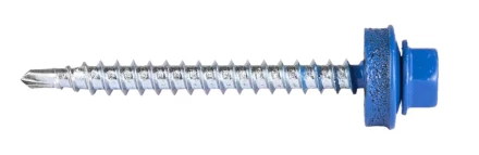 Саморезы ЗУБР &quot;ПРОФЕССИОНАЛ&quot; окраш., RAL 5005 синий насыщен., для крепл. кров. матер. к дерев. обреш., 4.8x50мм, 250шт 4-300315-48-050-5005 купить в Сургуте