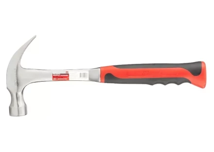 Молоток-гвоздодер 450 г цельнометаллический двухкомпонентная рукоятка MATRIX 10460 купить в Сургуте