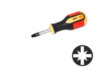 Отвертка крестовая РH№2х 38мм,трехкомп.рук 1/12/120 19674 купить в Сургуте
