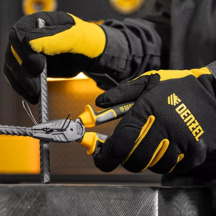 Плоскогубцы комбинированные 180 мм Denzel 17081, трехкомпонентные рукоятки купить в Сургуте