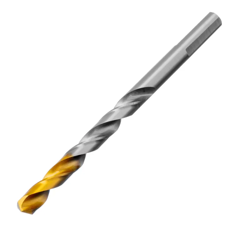 Сверло спиральное по металлу Denzel 7,0 x 109 мм, Р6М5, Golden Tip, 718237 купить в Сургуте