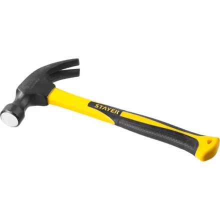 Молоток-гвоздодер &quot;Fiberglass&quot; с фиберглассовой рукояткой, 560 г, STAYER Professional 2026-560_z01 купить в Сургуте