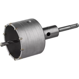 Коронка ЗУБР буровая, коническая посадка центрирующего сверла, SDS-Plus хвостовик, в сборе, 80мм 2918-80_z01