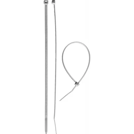 Хомуты ЗУБР нейлоновые белые 2,5x150мм, 100шт 309010-25-150 купить в Сургуте