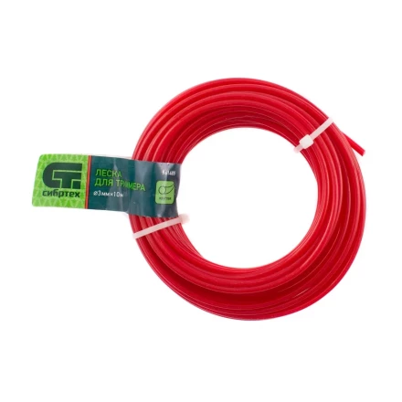 Леска для триммера круглая, 3.0 мм х 10 м, Россия Сибртех 961485 купить в Сургуте