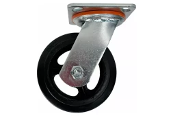 Аппаратное поворотное колесо большегрузное HITCH 200*50 резина черная SCd80 (SZ084998)