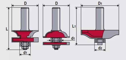 Набор фрез контурно-проф + панельная 3шт Кратон 1 09 01 010 купить в Сургуте
