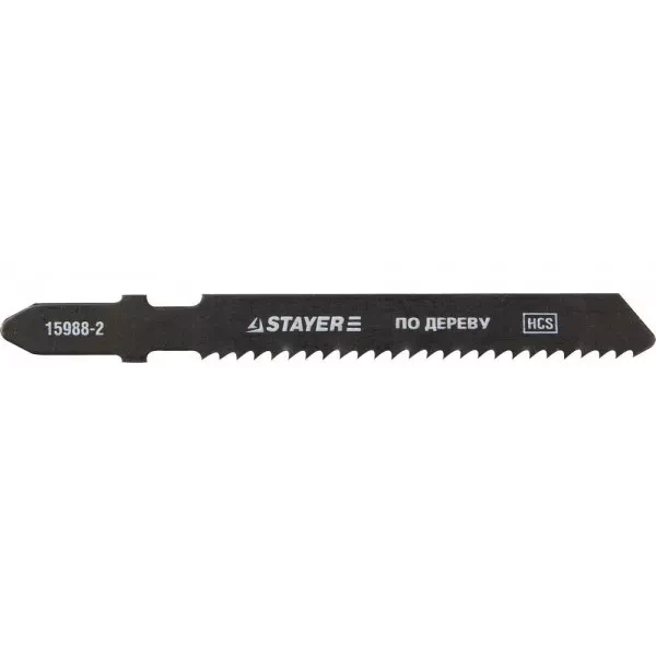 Полотна STAYER "PROFI", T119B, для эл/лобзика, HCS, по дереву, фанере, ДСП, EU-хвост., шаг 2мм, 50мм, 2шт 15988-2_z01 купить в Сургуте