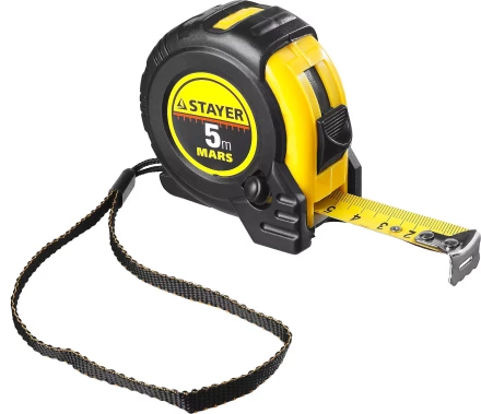 Рулетка STAYER &quot;PROFI&quot; &quot;MARS&quot;, обрезиненный корпус, 5мх19мм 34131-05 купить в Сургуте