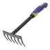 Грабли 6-зубые Palisad, 110х300 мм, стальные, обрезиненная эргономичная рукоятка, LSR1, 62061 купить в Сургуте