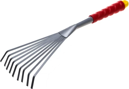 Грабельки GRINDA веерные с плоскими зубцами, из углеродистой стали с коннекторной системой, 420 мм 8-421453_z01 купить в Сургуте