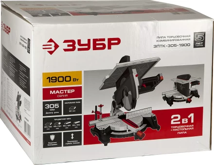 Пила торцовочная комбинированная 2 в 1 ЗПТК-305-1900 серия МАСТЕР купить в Сургуте