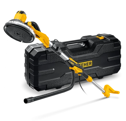 STEHER d225 мм, 500 Вт, подсветка, бесщеточная шлифовальная машина для стен (жираф), кейс (DWB-500) купить в Сургуте