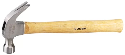 Молоток-гвоздодер ЗУБР кованый, с деревянной рукояткой, 450г 20237-450 купить в Сургуте