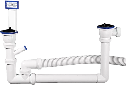 Колбовые сифоны для двухместной мойки серия МАСТЕР купить в Сургуте