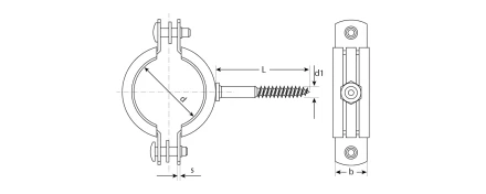 Хомуты трубные с шурупом промфасовка серия ЭКСПЕРТ купить в Сургуте