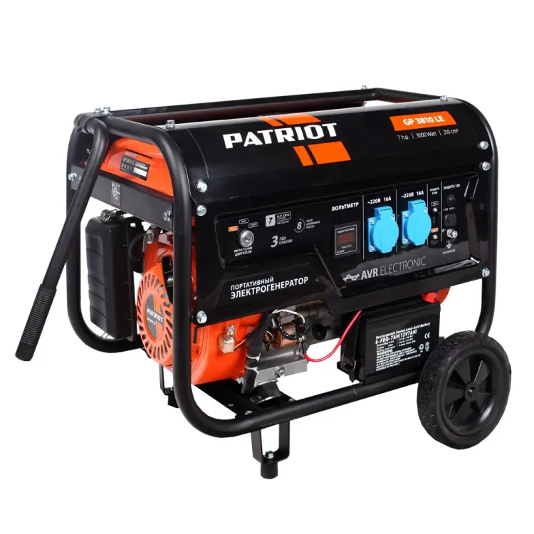 Генератор бензиновый PATRIOT GP 3810 LE купить в Сургуте