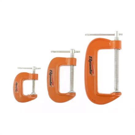 Набор: струбцины G-образные, 3 шт., 25-50-75 мм SPARTA 206755 купить в Сургуте