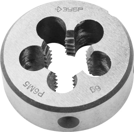 Плашка ЗУБР &quot;ЭКСПЕРТ&quot; круглая машинно-ручная для нарезания метрической резьбы, мелкий шаг, М14 x 1,25 4-28023-14-1.25 купить в Сургуте