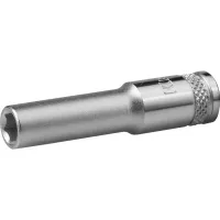 Торцовая головка KRAFTOOL "INDUSTRIE QUALITAT", удлиненная, Cr-V, FLANK, хромосатинированная, 1/4", 7 мм 27817-07_z01
