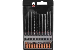 Набор пилок для лобзика по дереву и металлу 10шт Вихрь 73/10/5/15