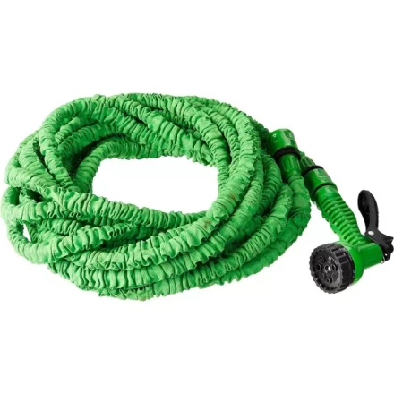 РОСТОК. Набор поливочный: Шланг удлиняющийся 15 м, распылитель пистолетный 7 поз., адаптер внеш 1/2&quot;x3/4&quot; 428498-15 купить в Сургуте