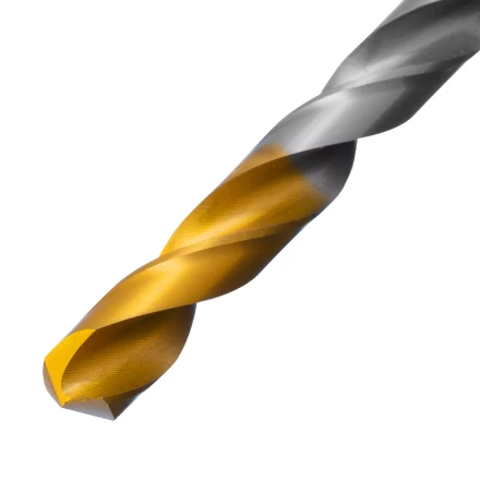 Сверло спиральное по металлу Denzel 8,5 x 117 мм, Р6М5, Golden Tip, 718240 купить в Сургуте