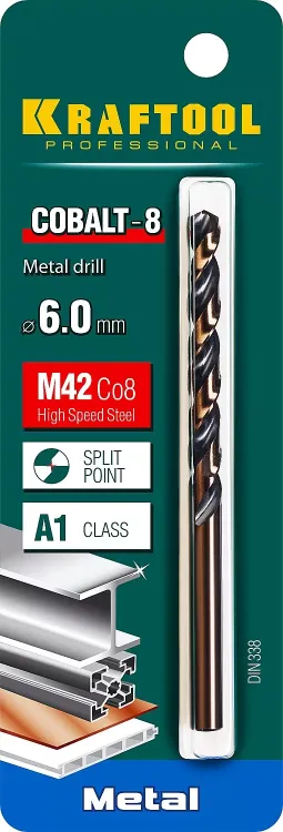 Сверла по металлу HSS-Co 29656-6 купить в Сургуте