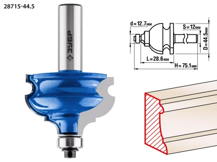 Фрезы кромочные фигурные №4 серия ПРОФЕССИОНАЛ купить в Сургуте