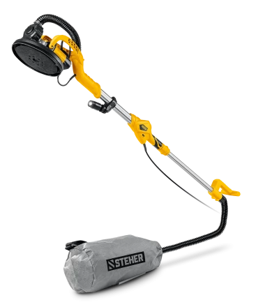 STEHER d225 мм, 800 Вт, удлиненная рукоятка, подсветка, шлифовальная машина для стен (жираф) (DWL-800) купить в Сургуте