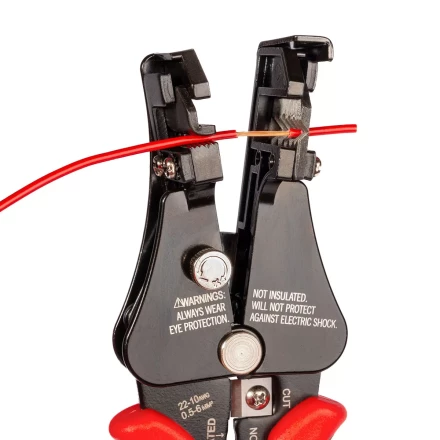 Полуавтоматический стриппер КВТ WS-03 для снятия изоляции с проводов 0.5–6.0 мм с функцией опрессовки и модулем резки CutPro (101542) купить в Сургуте