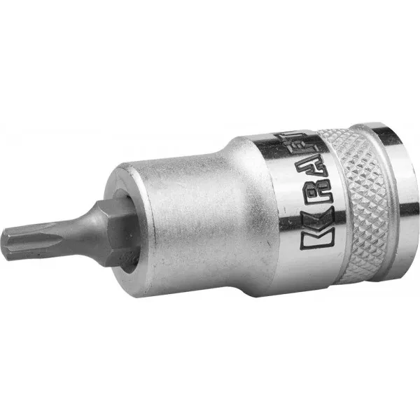 Торцовая бита-головка KRAFTOOL "INDUSTRIE QUALITAT", материал S2, TORX, сатинированная, 1/2", Т25 27905-25_z01 купить в Сургуте