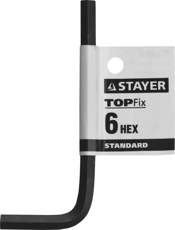 Ключ имбусовый STAYER "STANDARD", сталь, черный, 6мм 27405-6 купить в Сургуте