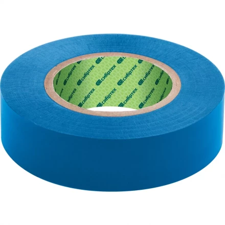 Изолента ПВХ 15 мм х 10 м 130 мкм синяя СИБРТЕХ 88787 купить в Сургуте