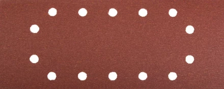 Лист шлифовальный ЗУБР &quot;МАСТЕР&quot;, 14 отверстий, для ПШМ на зажимах, Р180, 115х280мм, 5шт 35594-180 купить в Сургуте