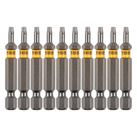 Бита TX 10х50, сталь S2, шестигранный профиль, 10 шт. Е 6,3 Denzel 11667 купить в Сургуте