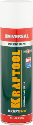 Пена &quot;PREMIUM&quot; монтажная, адаптерная, всесезонная, 500мл, KRAFTOOL 41170_z01 купить в Сургуте