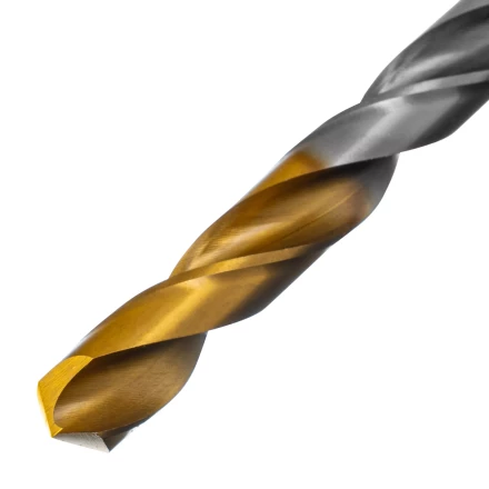 Сверло спиральное по металлу Denzel, 9 x 125 мм, Р6М5, Golden Tip, 718241 купить в Сургуте