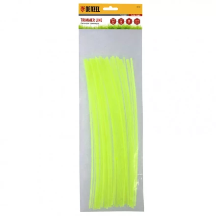 Леска для триммера квадратная нарезанная 2,4мм х 30 см 50 шт Flex cord Denzel 96103 купить в Сургуте