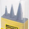 Набор STAYER "MASTER": Ступенчатые сверла по сталям и цвет.мет., сталь HSS, d=4-12мм,5 ступ. d 4-20 мм 9 ступ., d 4-30мм 14ступ. 29660-4-30-H3 купить в Сургуте