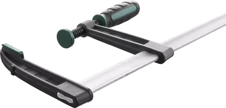 Струбцина, KRAFTOOL 32011-120-500, тип "F", DIN 5117, двухкомпонентная ручка, 120х500мм 32011-120-500 купить в Сургуте