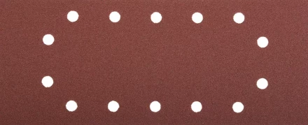 Лист шлифовальный ЗУБР &quot;МАСТЕР&quot;, 14 отверстий, для ПШМ на зажимах, Р100, 115х280мм, 5шт 35594-100 купить в Сургуте