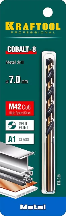 Сверла по металлу HSS-Co 29656-7 купить в Сургуте