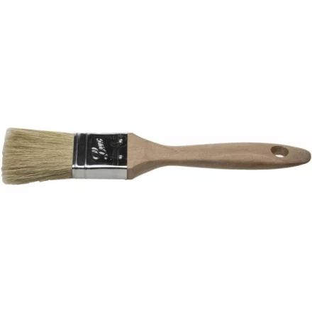 Кисть плоская STAYER &quot;UNIVERSAL-LUX&quot;, светлая натуральная щетина, деревянная ручка, 25мм 01053-025 купить в Сургуте