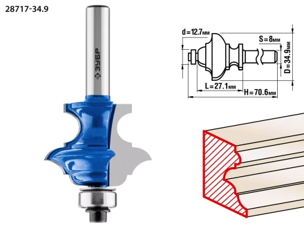 Фрезы кромочные фигурные №6(многопрофильные) серия ПРОФЕССИОНАЛ купить в Сургуте