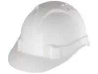 Каска защитная из ударопрочной пластмассы белая  СИБРТЕХ 89114 купить в Сургуте