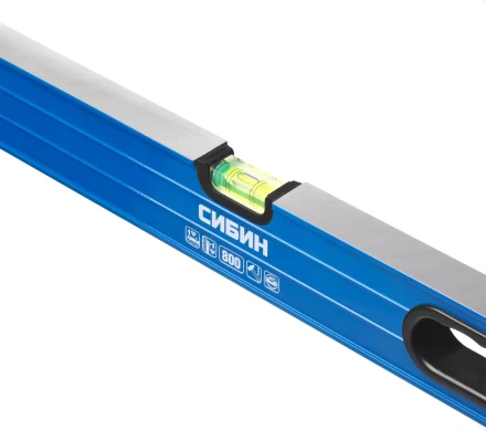 Уровень СИБИН коробчатый усиленный, утолщенный профиль, 2 фрезерованные поверхности, 3 противоударных ампулы (1 поворотная на 360 град), 4 34609-040 купить в Сургуте