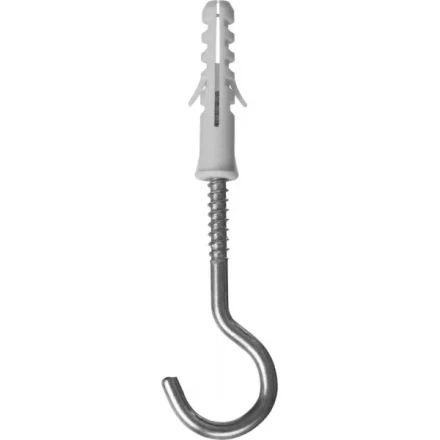 Дюбель ЗУБР &quot;МАСТЕР&quot; распорный полипропиленовый, тип &quot;ЕВРО&quot;, в комплекте с шурупом-полукольцом, 8 х 40 / 5 х 75 мм, 70 шт 30685-08-40 купить в Сургуте