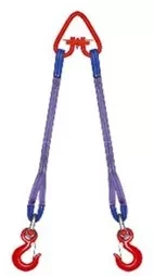 Строп текстильный двухветвевой 2СТ 4 т L=4.5 м РА 150 мм Звено РТ-3 купить в Сургуте