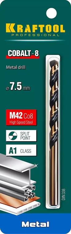 Сверла по металлу HSS-Co 29656-7.5 купить в Сургуте